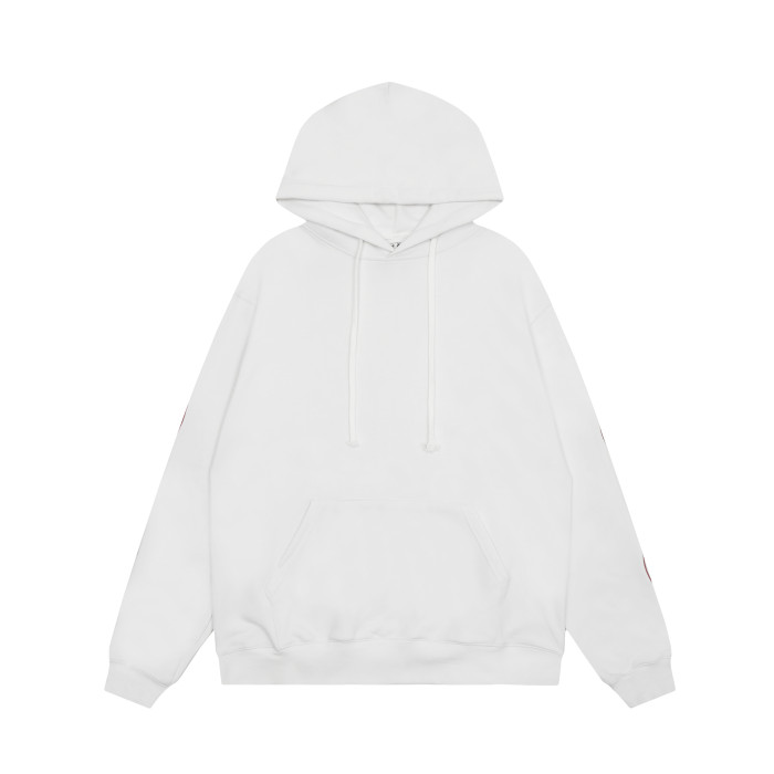 Ch*0me He**ts horseshoe floral zip up hoodie ke811